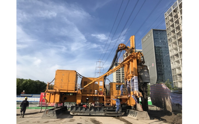 南京軌交七號線中勝路站，雨潤路站TRD工法